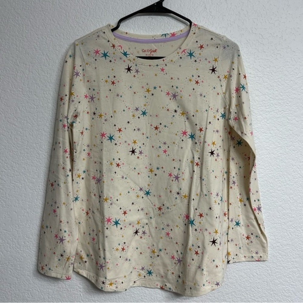 Cat & Jack Girls Multi-Color Star Long Sleeve Shirt XL (14/16) PLUS
